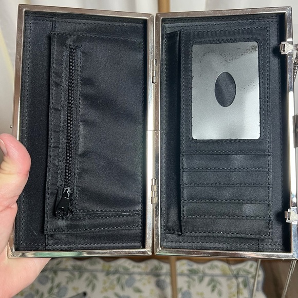 Miche Black Textured Leather Wristlet Clutch Wallet - Picture 4 of 4